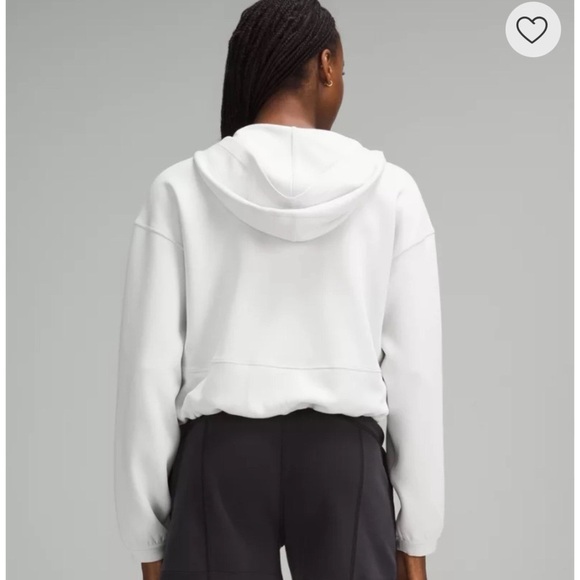 Lululemon Softstreme Full Zip Hoodie Jacket Light Vapor Size 10 NWT - Picture 3 of 10